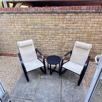 Room 1, private garden seating